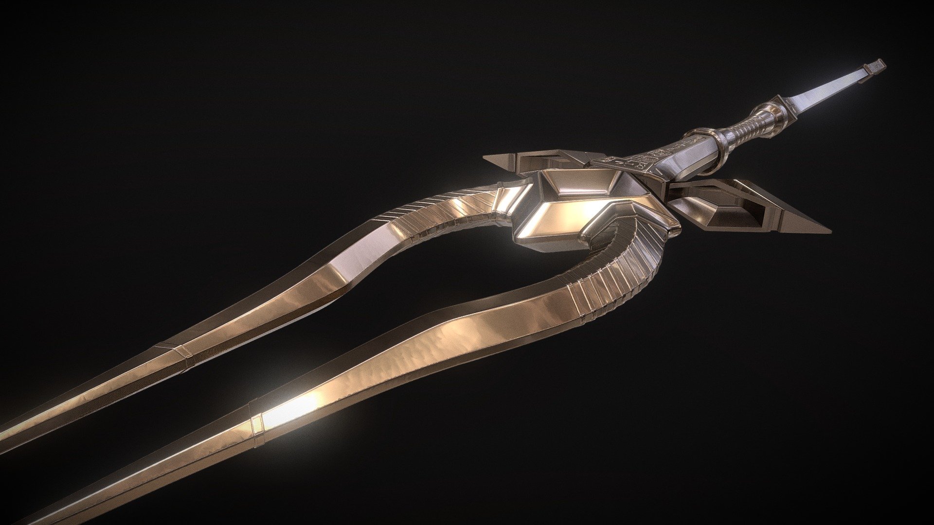 Egyptian staff 3d model