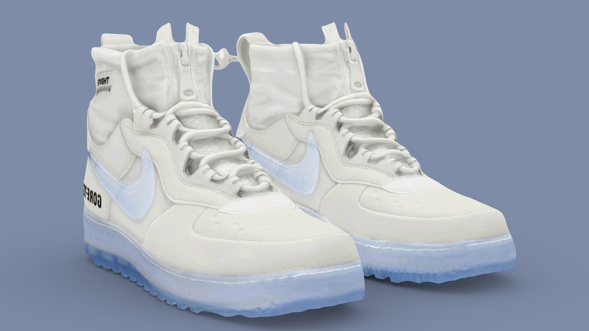 Nike Air Force One High Gore-tex 3d model