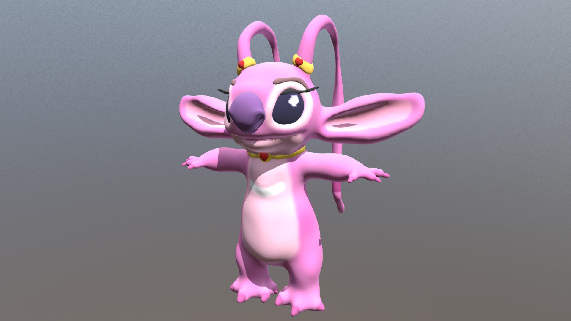 Angel Fan Art  Lilo and stitch 3d model