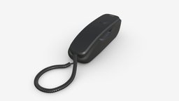 Compact corded phone