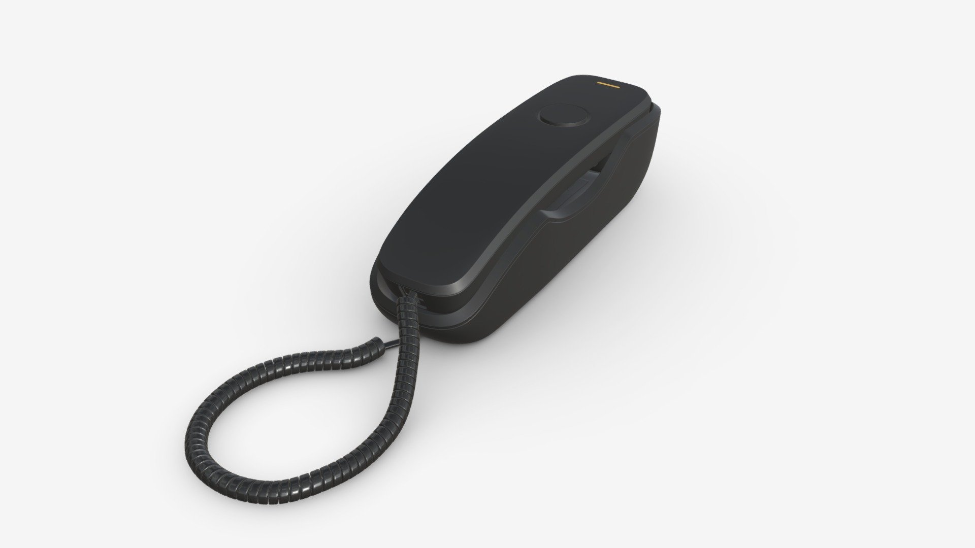 Compact corded phone 3d model