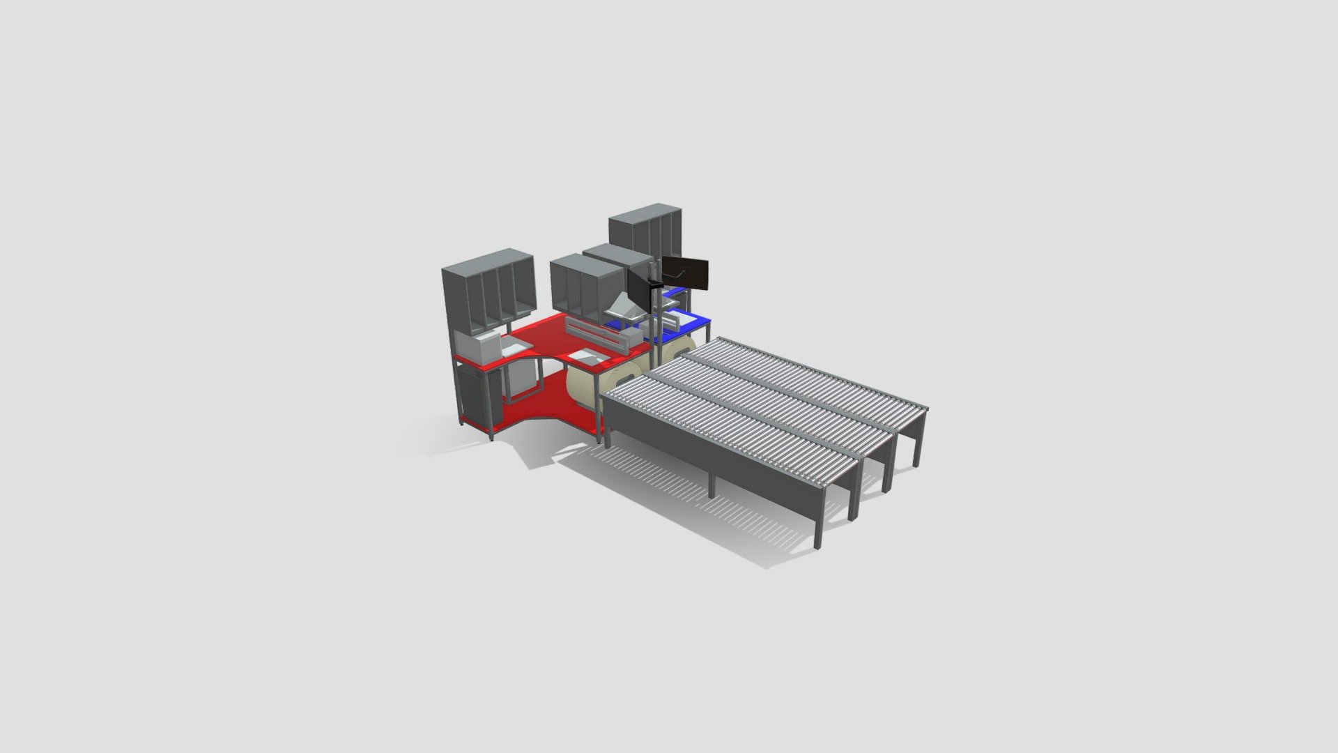 JBC-FR06C Packing Station 3d model