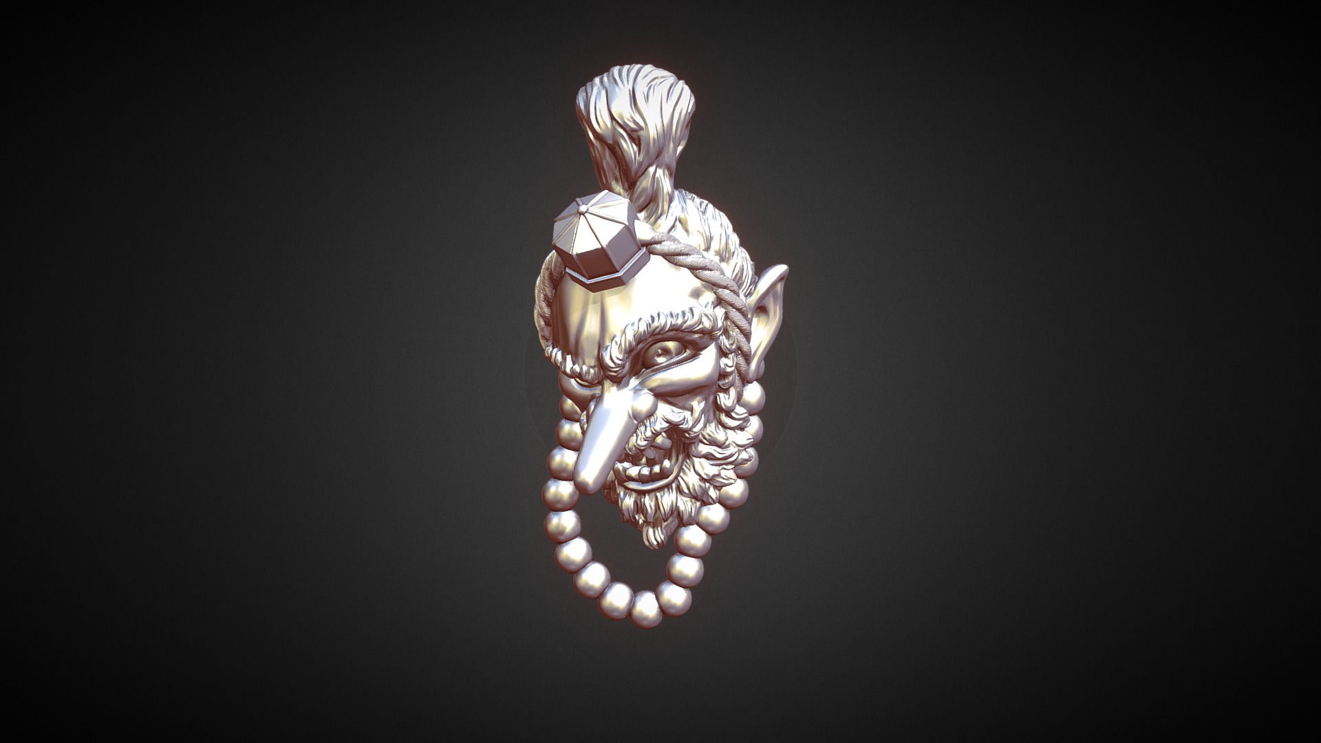 Tengu Pendant 3d model