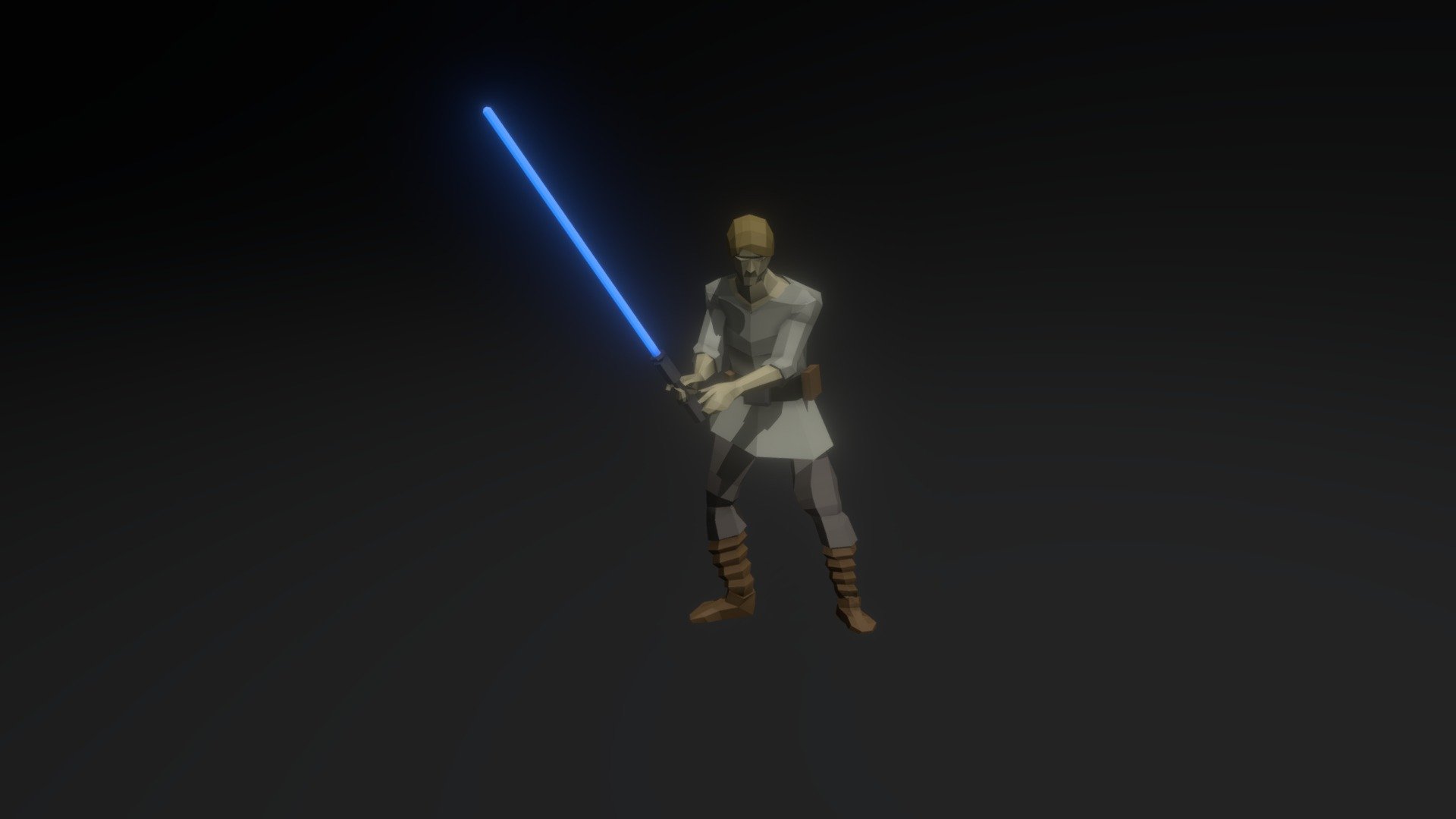 LowPoly Luke Skywalker 3d model