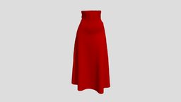 Custom Maxi Skirt | Maxi Skirt 3D Model