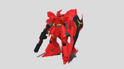 Sazabi Low Poly By Toscraft