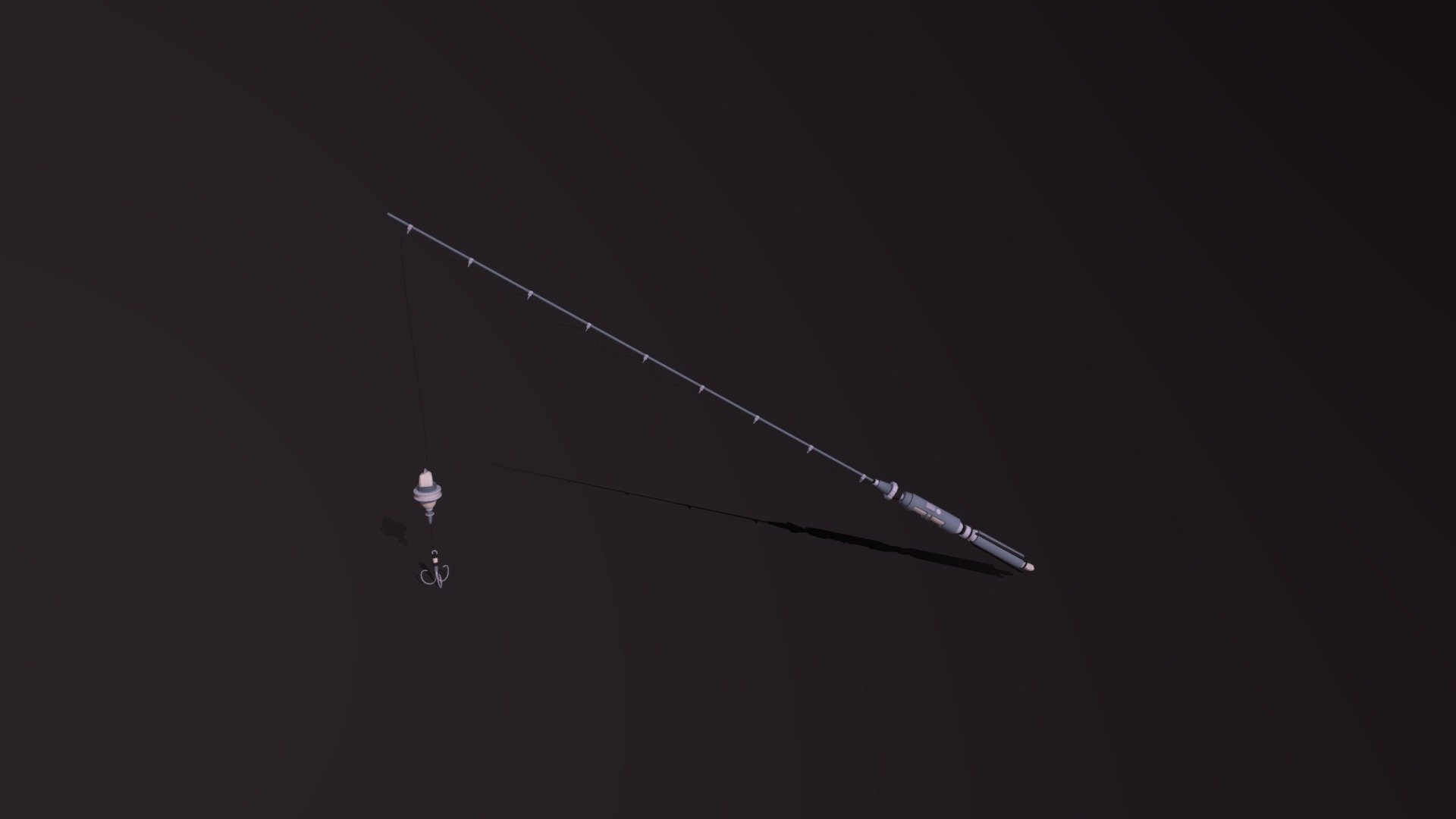 Laser Fishing Rod 3d model