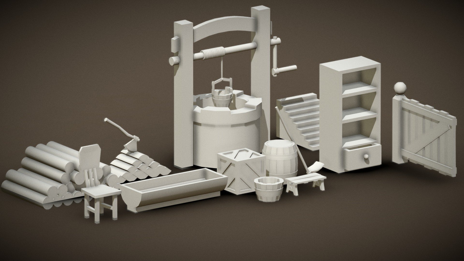 Farm Tools 3d model