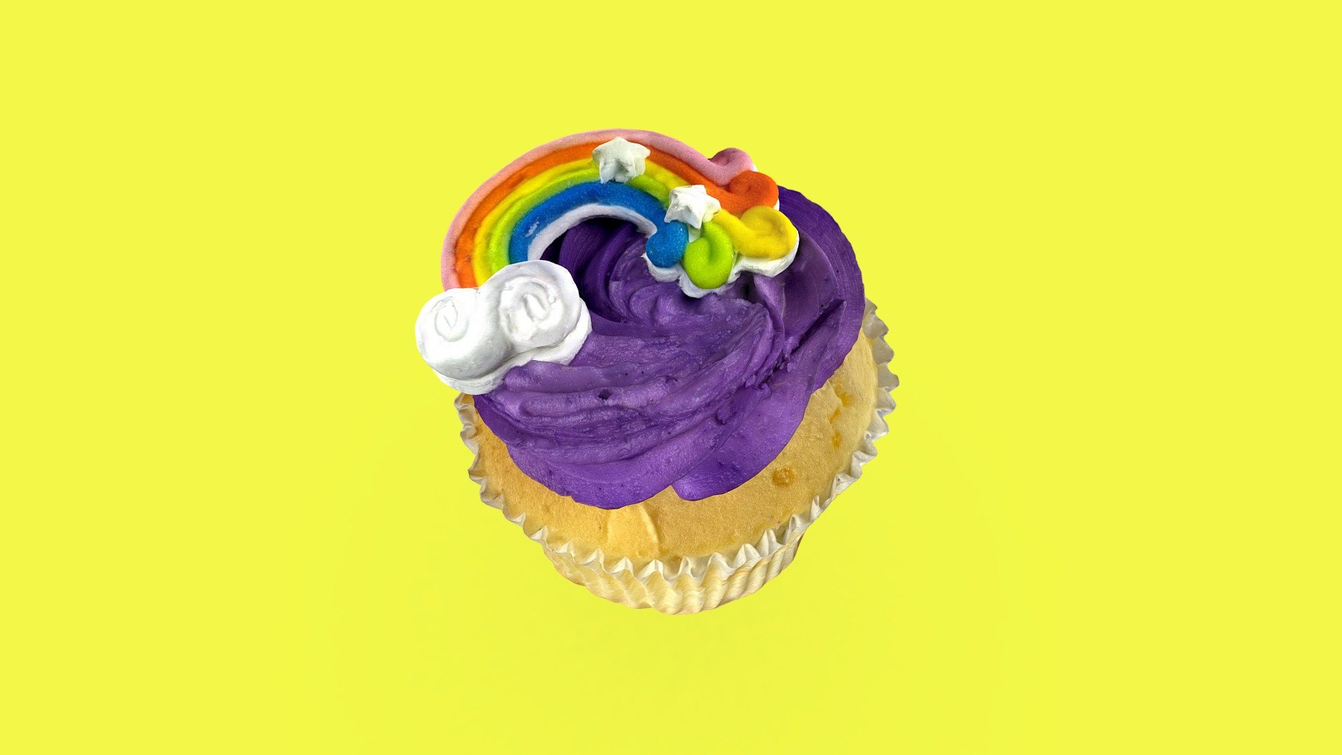 Rainbow Cupcake 3d model