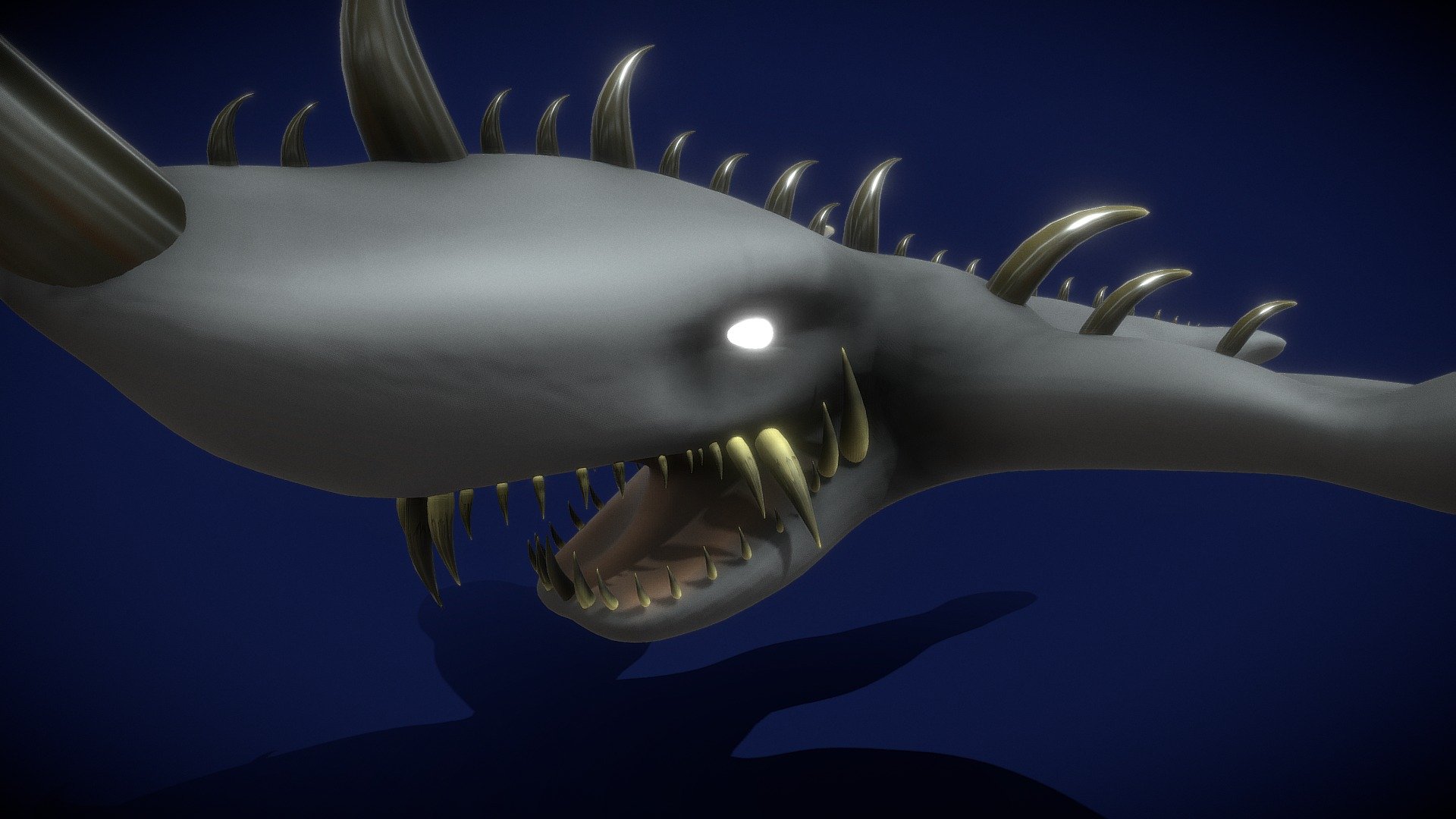 Mutant Whale 3d model