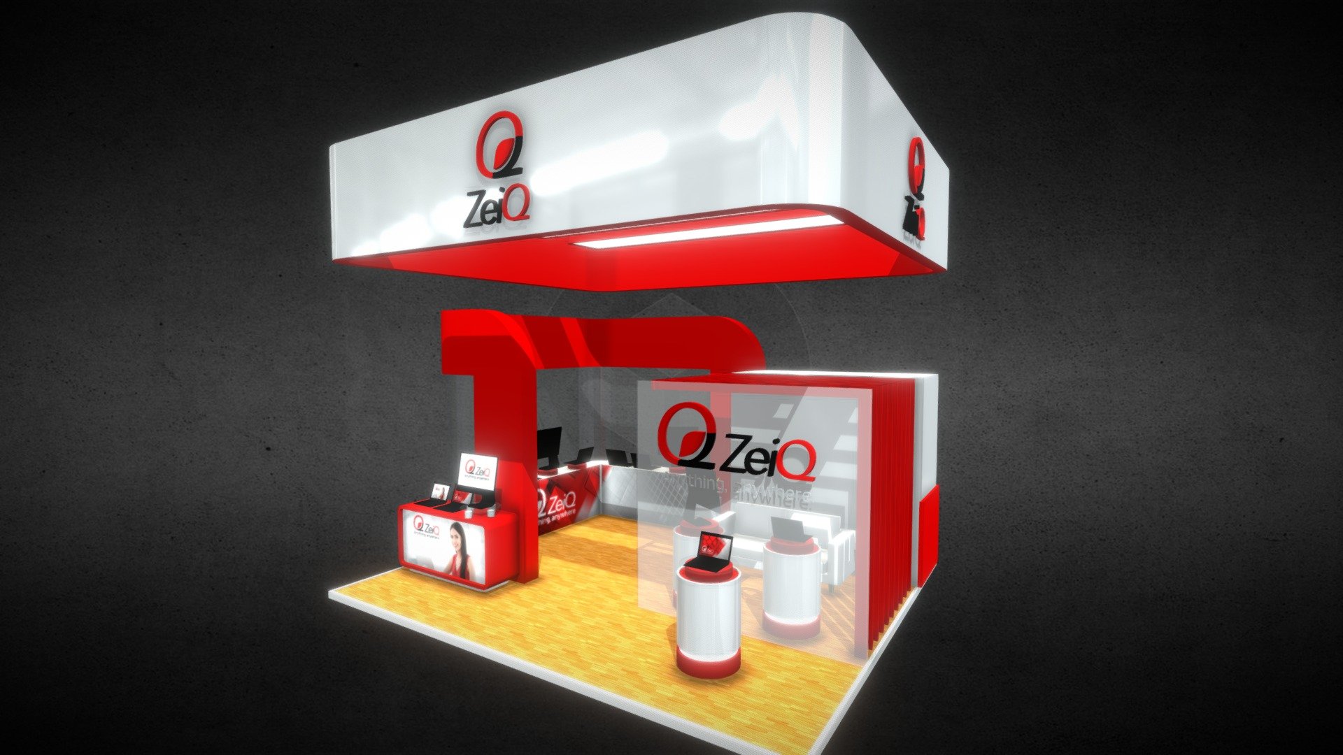 Zeiq Stand 3d model