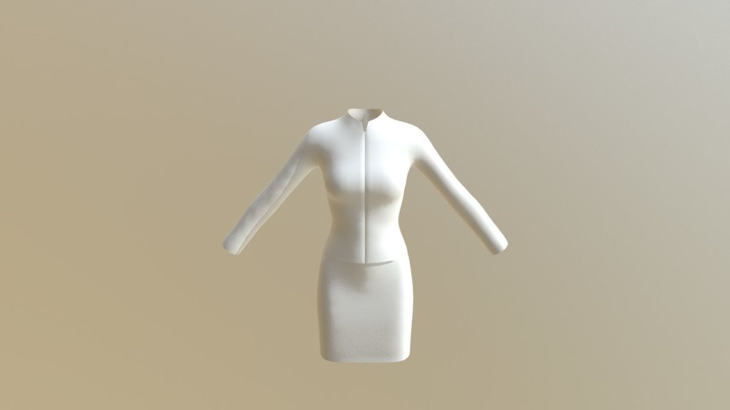 Jacket And Skirt 3d model