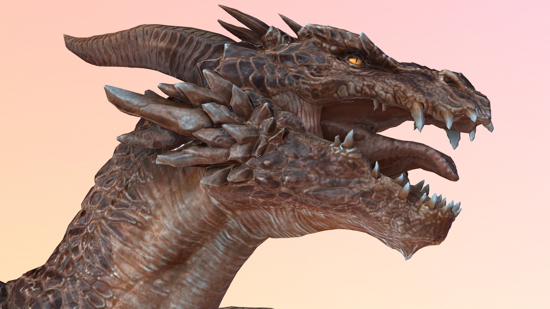 Dragon Rigged 3d model