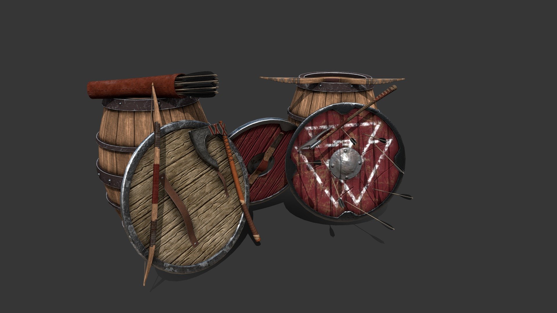 Viking Weapons 3d model