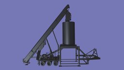 Mobile asphalt plant