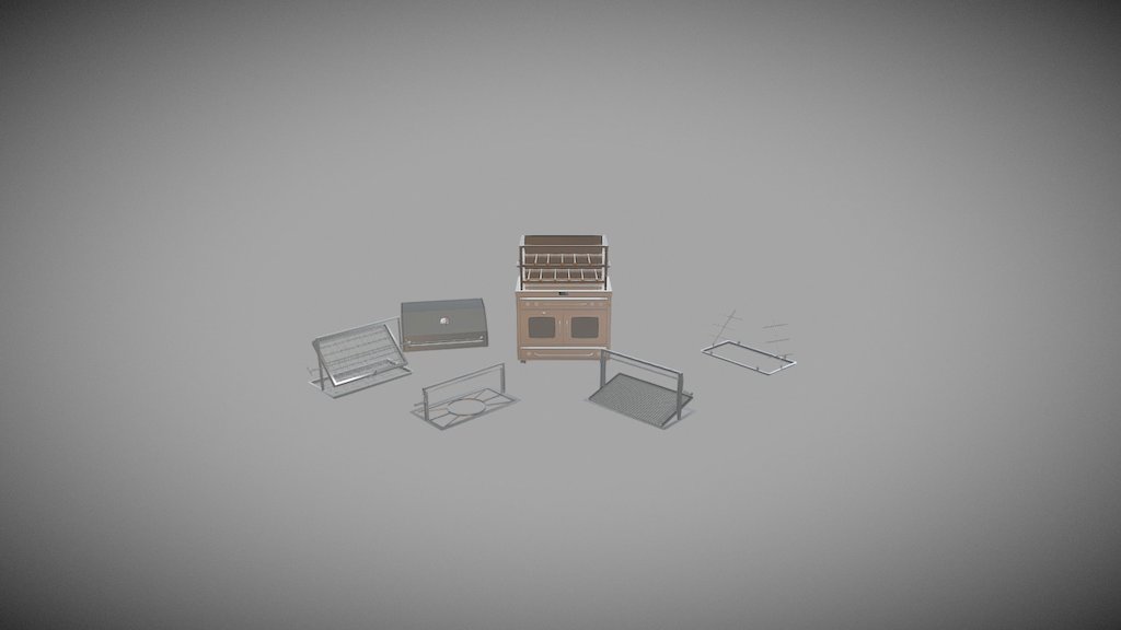 44 Burner Drawer All 3d model