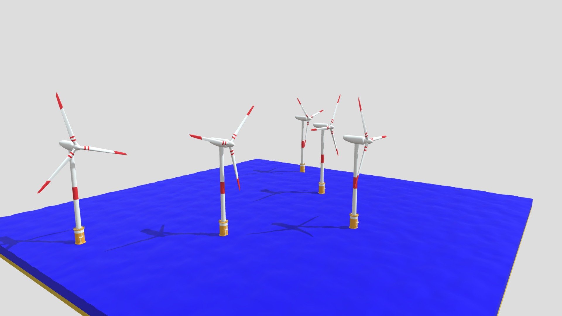 Offshore Wind Turbine 3d model