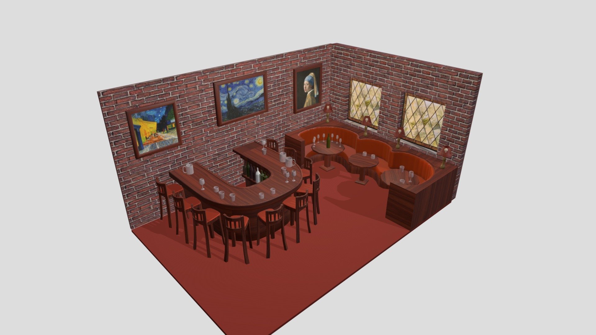 Classic Bar 3d model