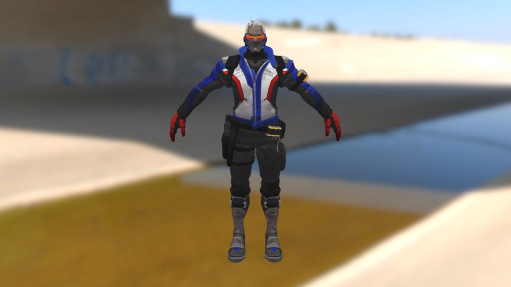 Overwatch Soldier 76 3d model