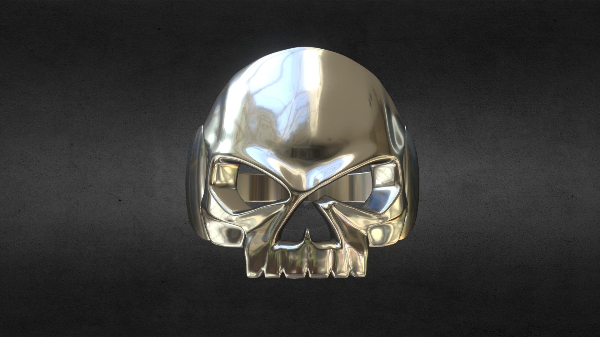 Skull ring 3d model