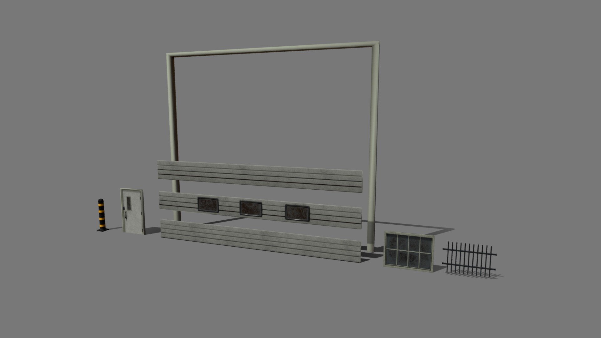 Doors Windows Kit 3d model