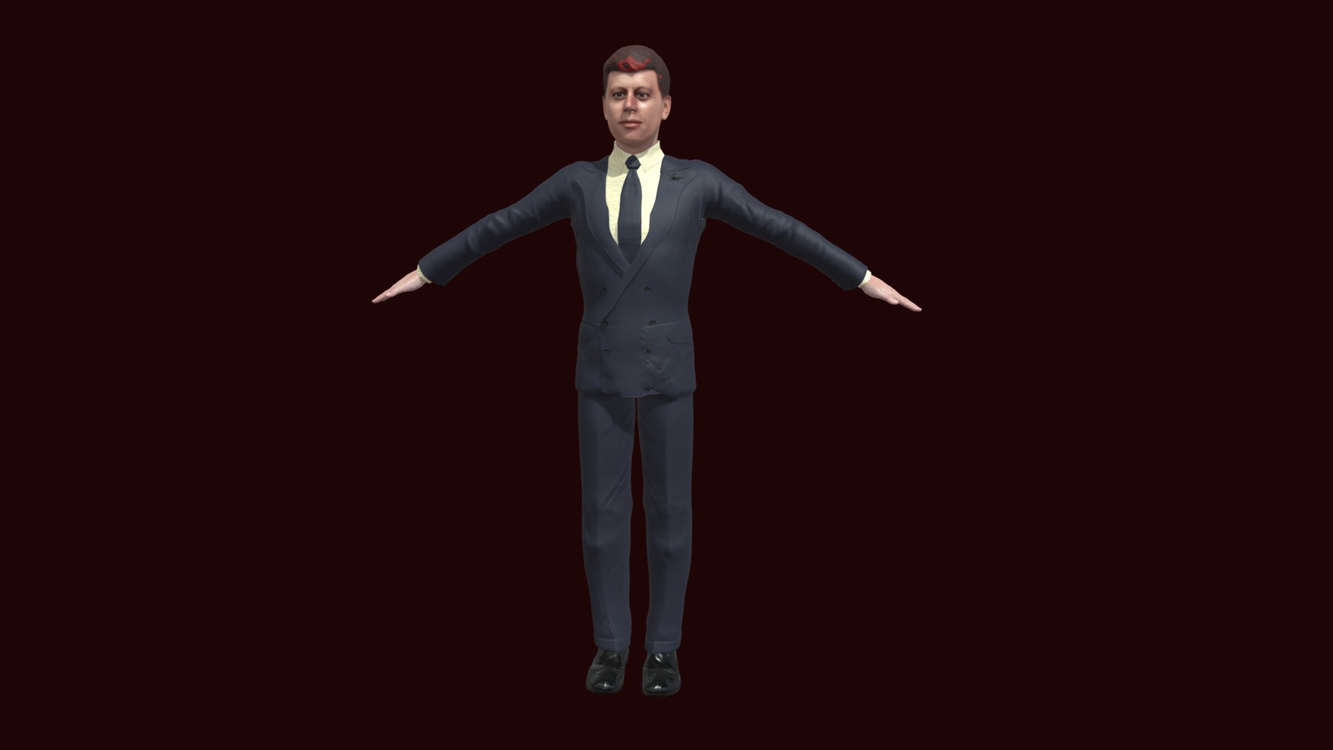 John F Kennedy 3d model