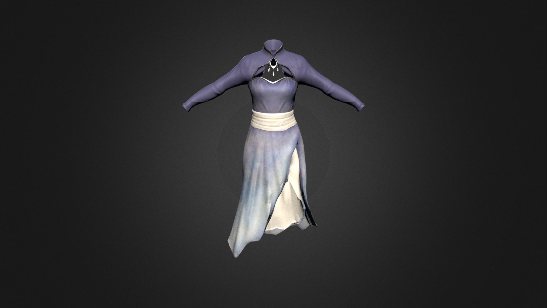 Weisss Dress 3d model