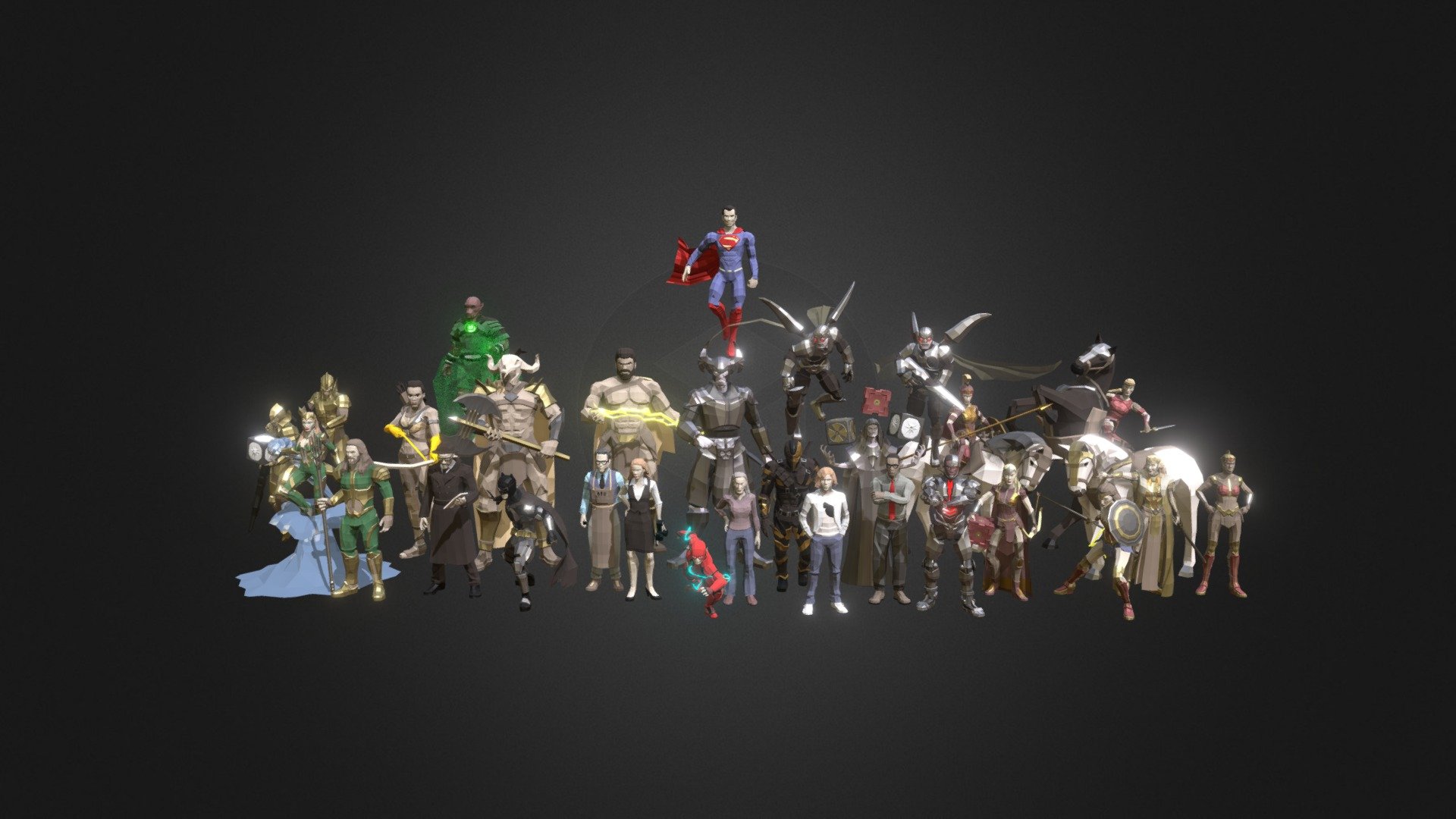 Justice League 3d model