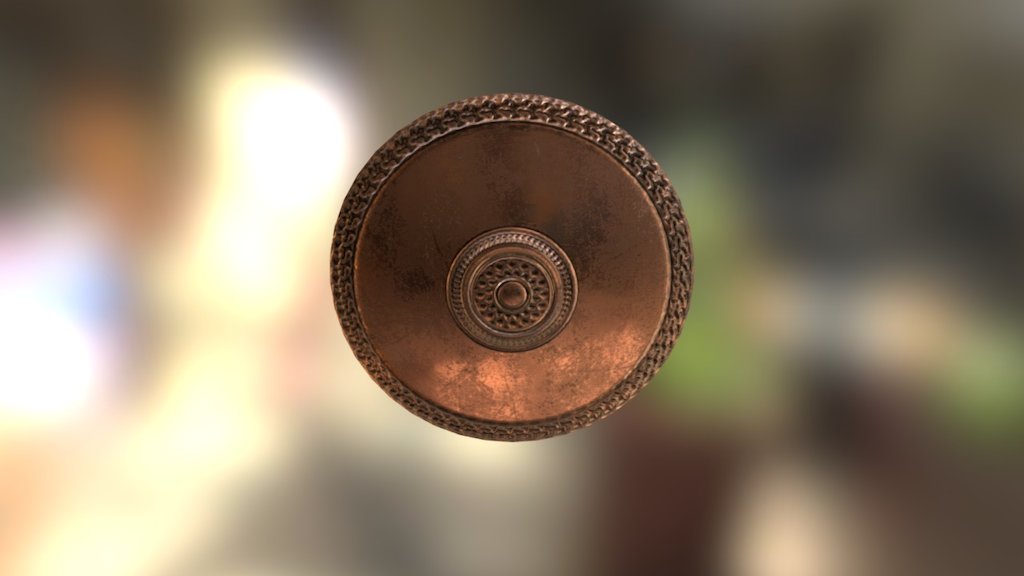 Bronze Shield 3d model