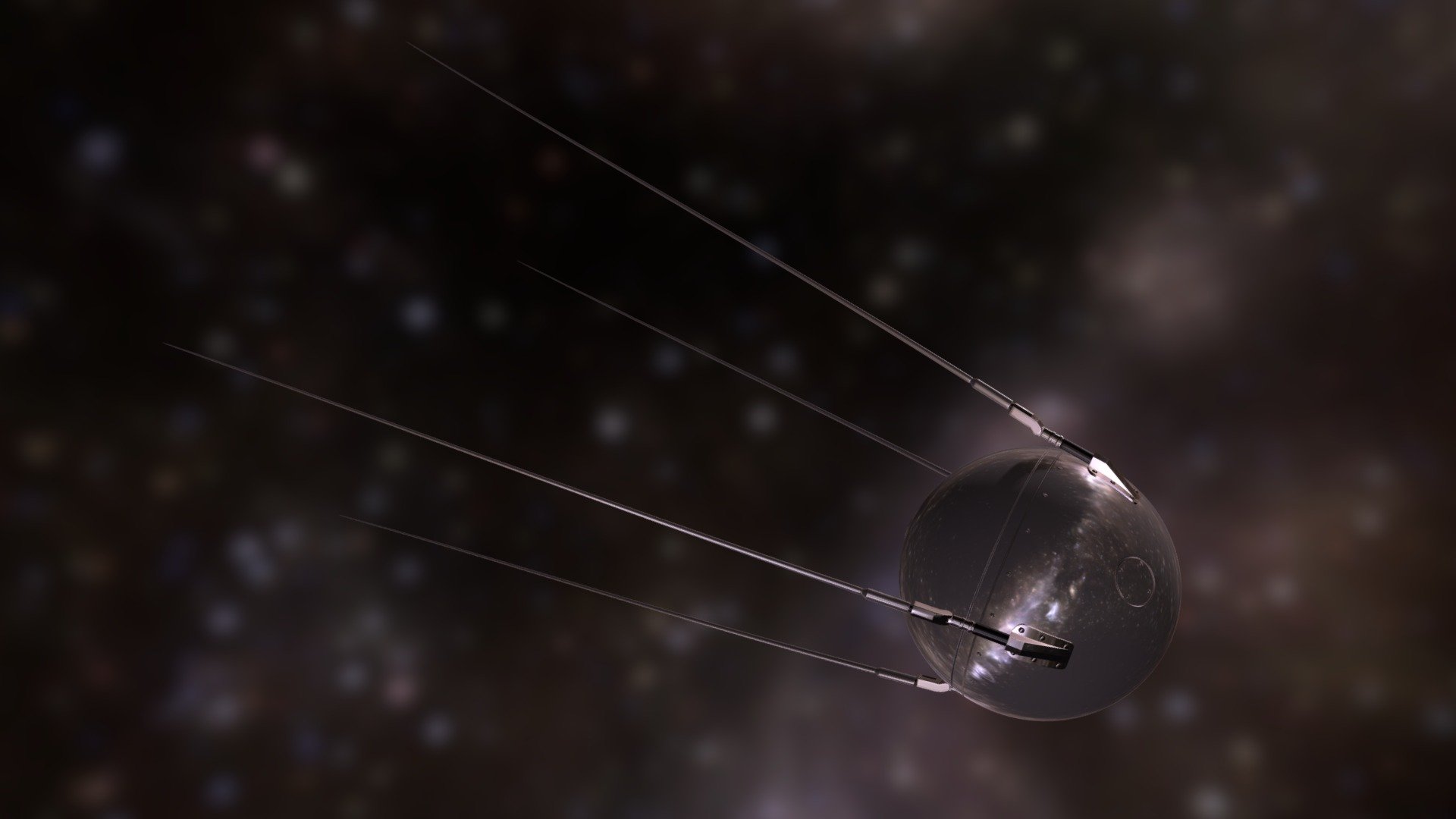 sputnik 3d model