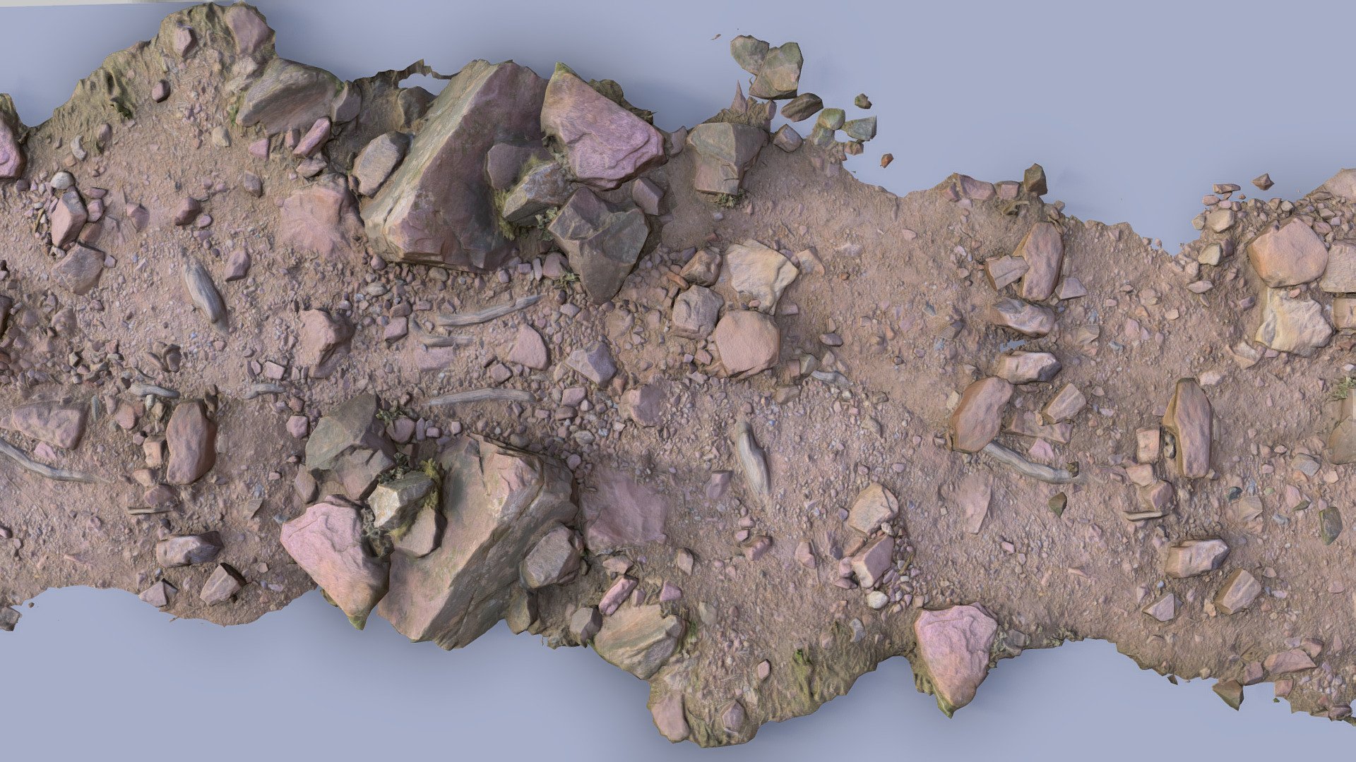 Rocky Stone Path Scan 3d model