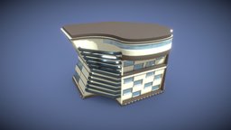 stylized sci fi block of flats 01