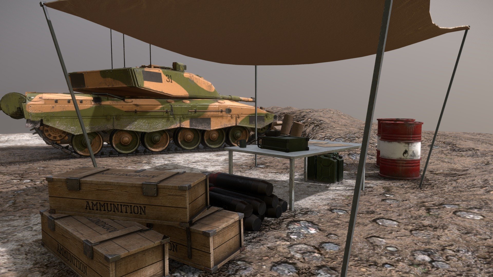 Challenger 2 3d model