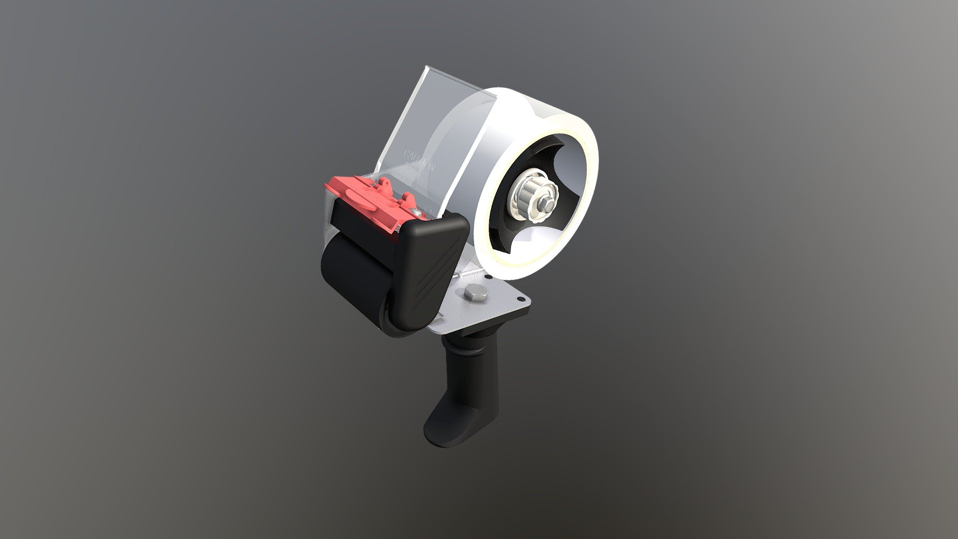 Hand-Held Tape Dispenser 3d model