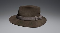 Pork Pie Hat (Dark Brown)