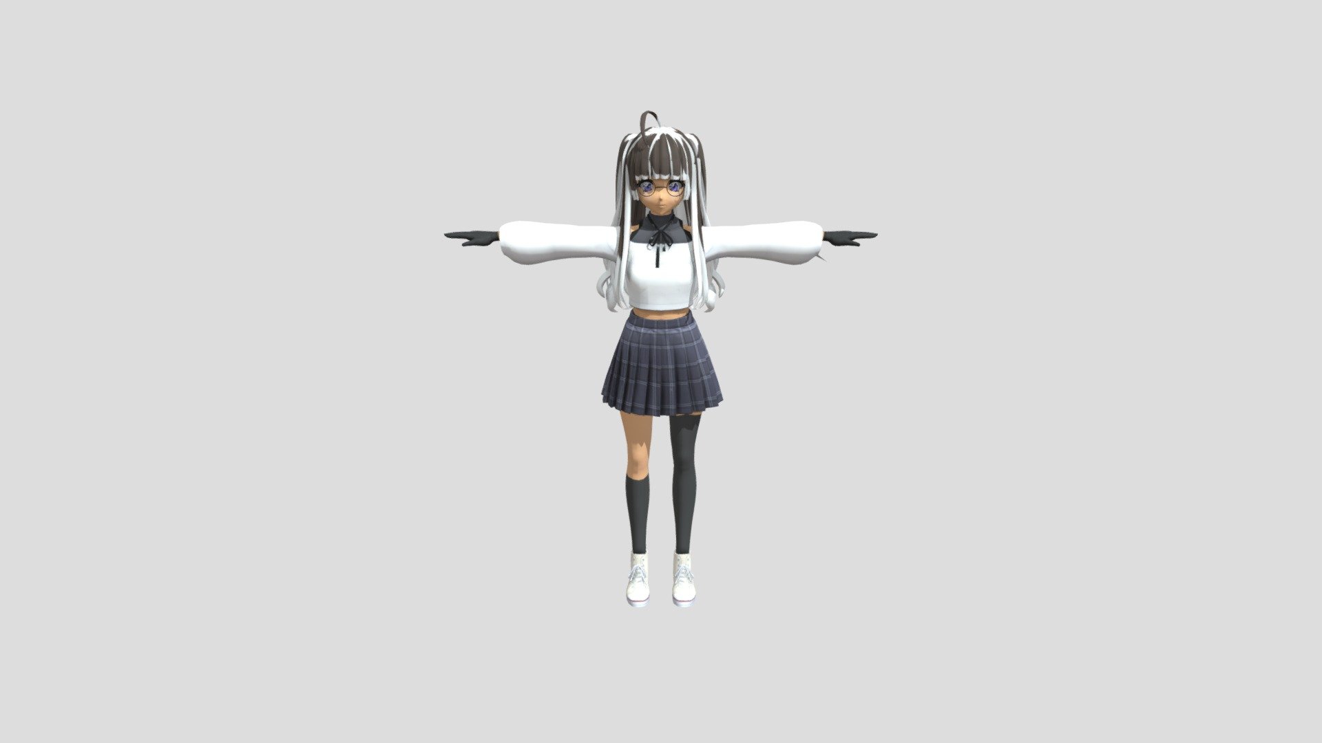 Anime Character 3d model