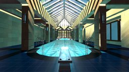 Swimming Pool 3D Scene