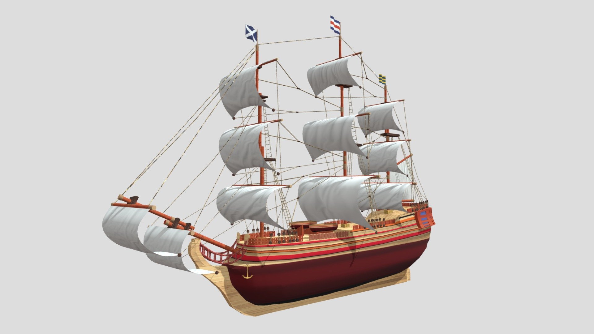 Boat 14 3d model