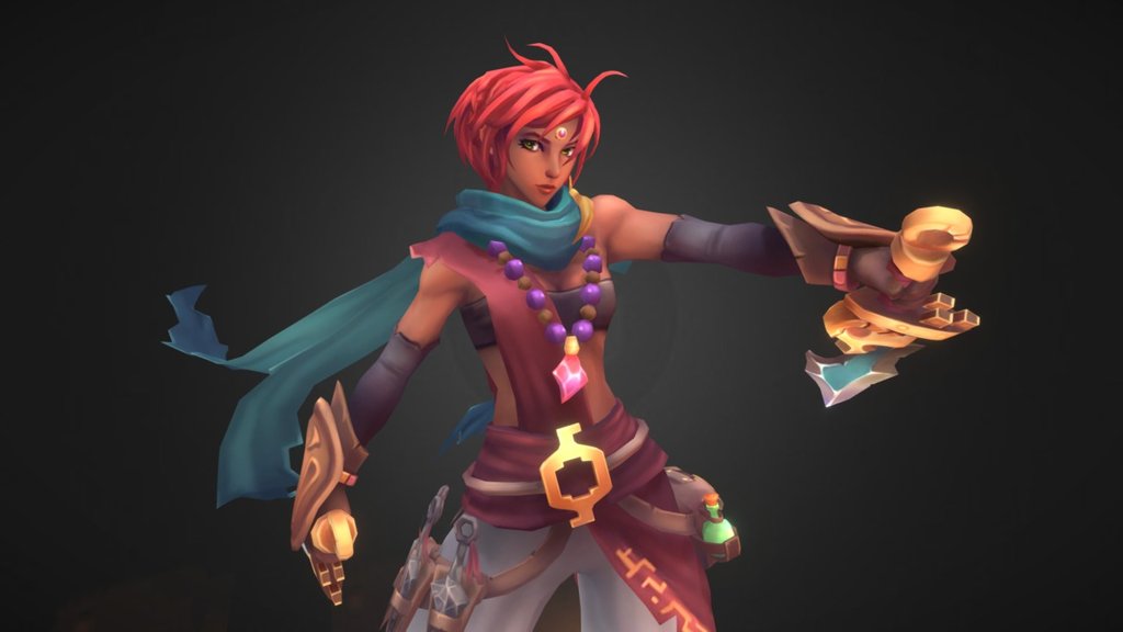 Desert Girl 3d model