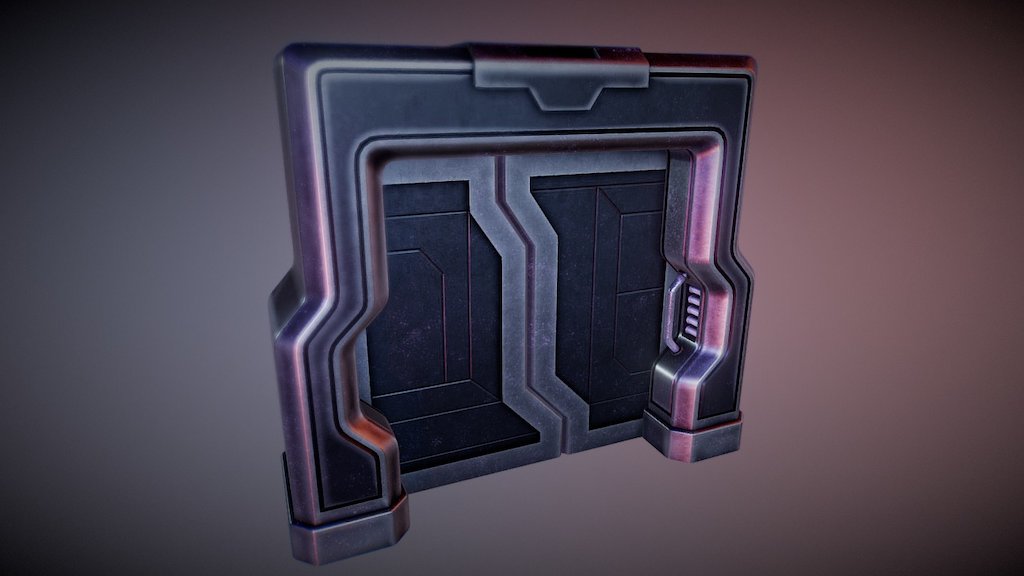 Sci-fi Doors 3d model