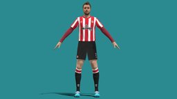 3D Rigged Christian Eriksen Brentford