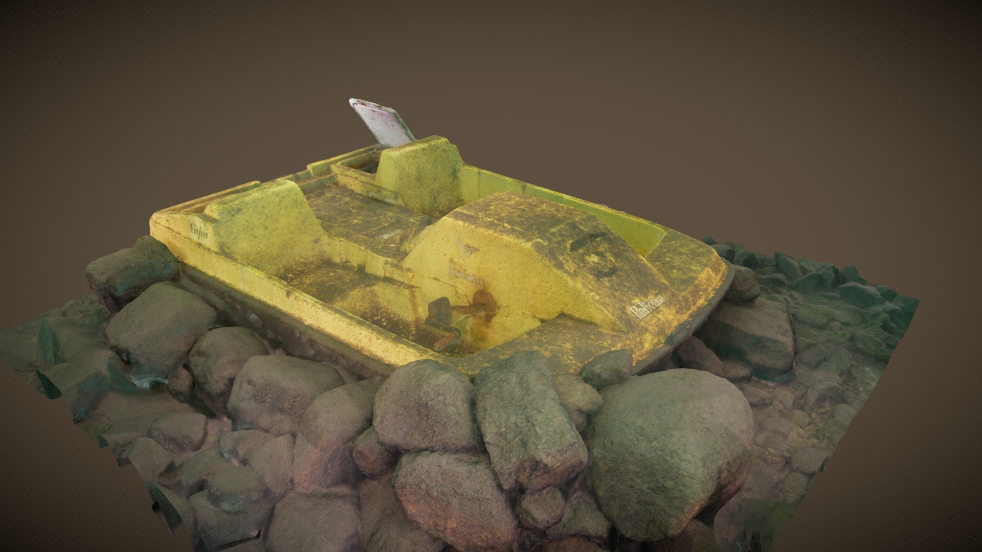 Pedalo du Lac des Piles 3d model