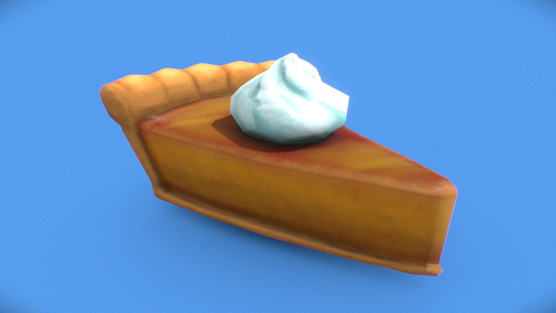 Pumpkin Pie (3December2020 Day 8) 3d model