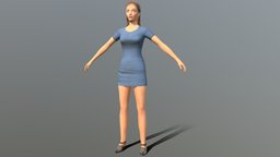 Female LowPoly (Rigged)