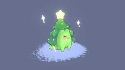 Cute Christmas Frog