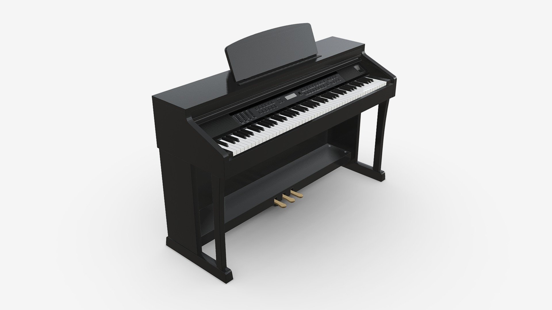 Digital Piano 01 3d model