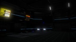 retro scifi base interior