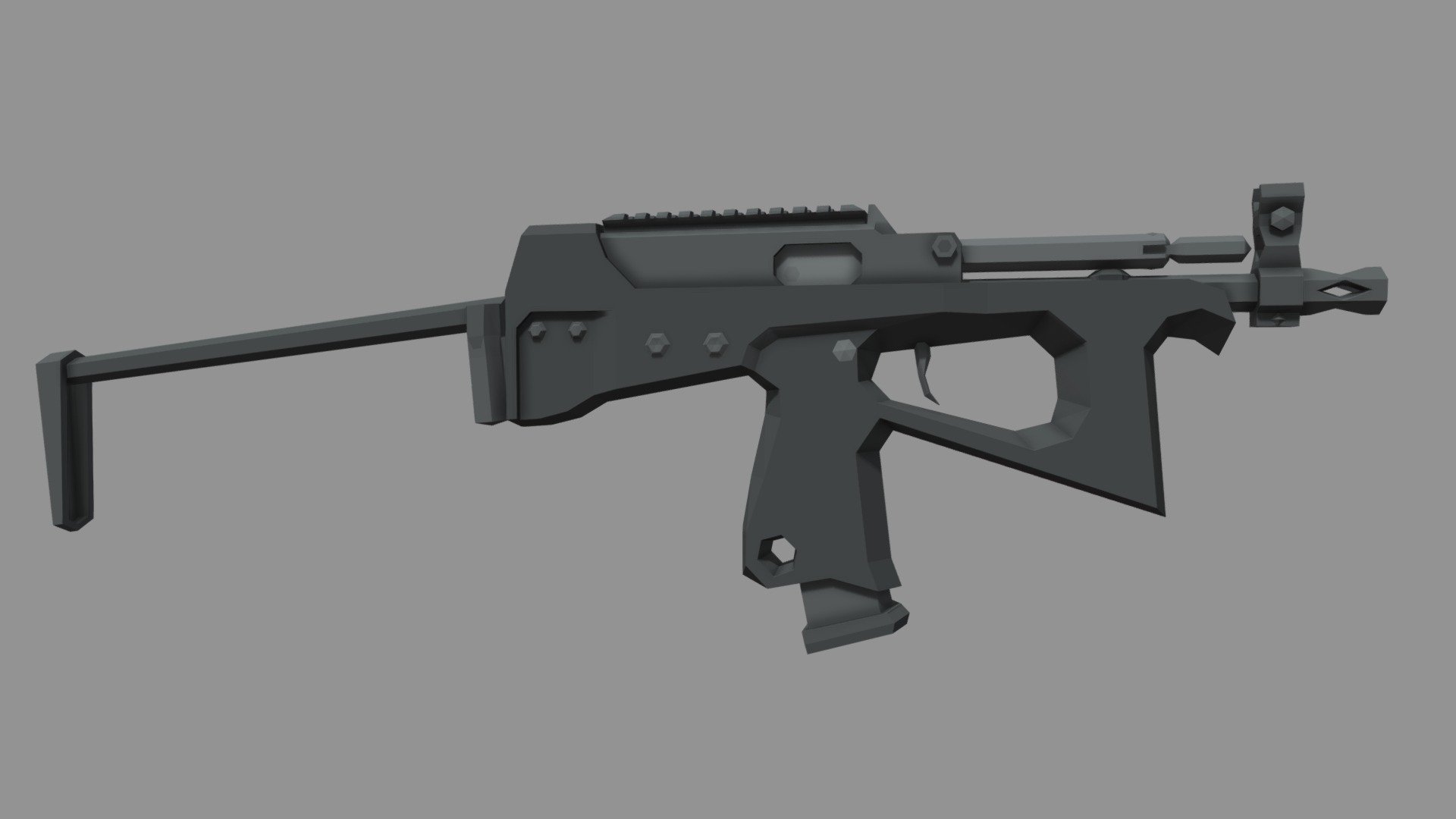 Low-poly PP-2000 3d model