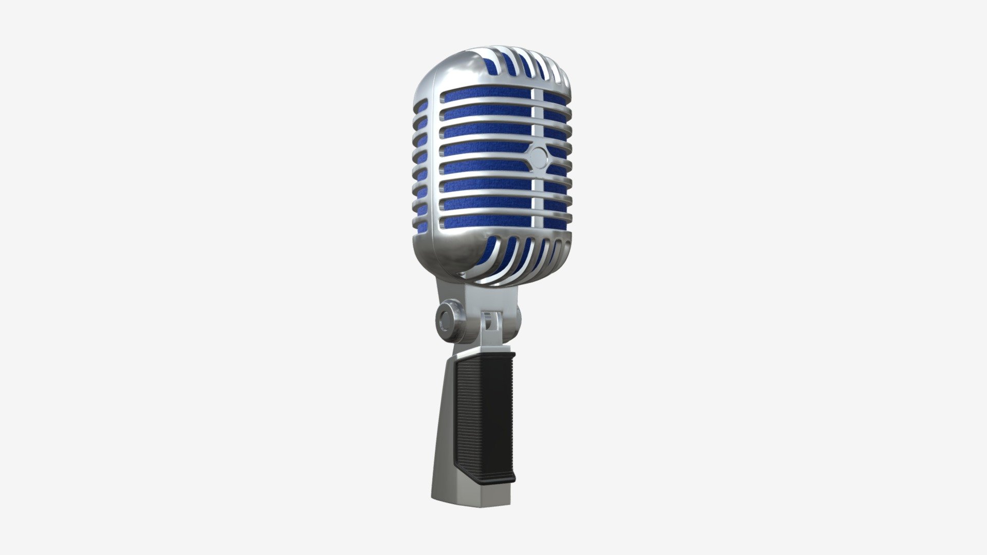 Cardioid microphone 01 3d model