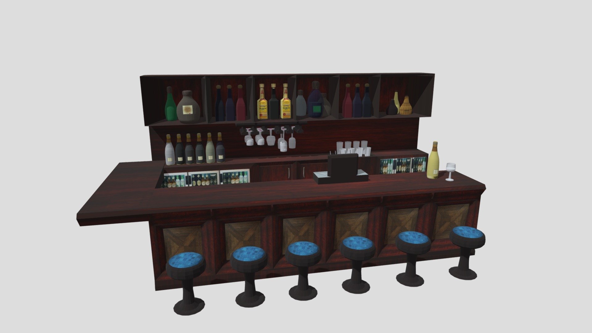 Bar 3d model